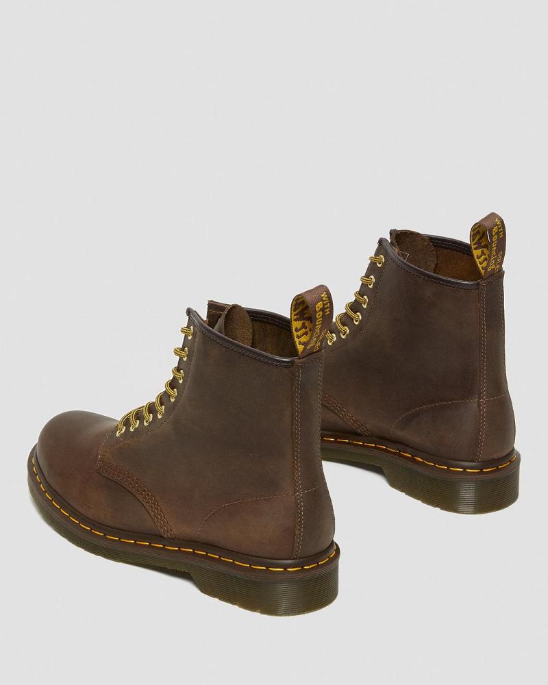 Dr Martens 1460 Crazy Horse Leren Veterlaarzen Heren Bruin | NL 301BEX